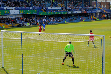 Friendly Portsmouth vs Charlton Athletic 2nd August 2014.  Pompey attacks, Henderson in goal.