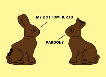 Rabbits Joke - My Bottom Hurts.