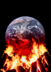 Earth Burning With Global Warming